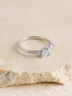 Echt zilver - Intertwining Heart Ring