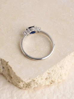 Echt zilver - Sapphire Coloured Stone Ring