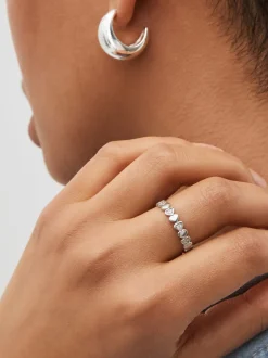 Echt zilver - Schitterende hart-ring