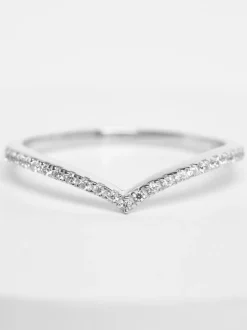 Echt zilver - Sparkle Wishbone Ring