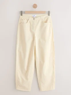 Ecru - Corduroy broeken Barrel jeans
