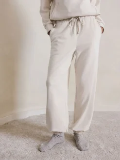 Ecru - Fleece joggingbroek