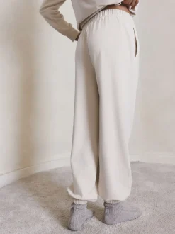 Ecru - Fleece joggingbroek