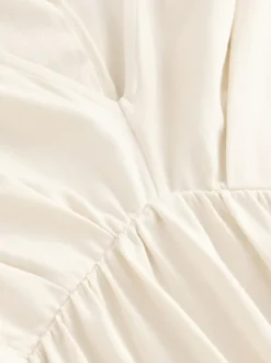 Ecru - Jersey Kaftan Maxi Dress
