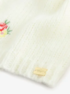 Ecru - Laura Ashley Embroidered Floral Cardigan