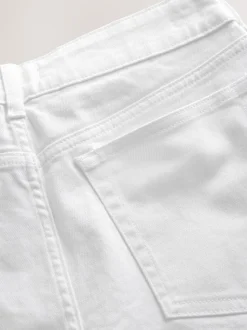Ecru - Wide Leg Barrel Denim Jeans