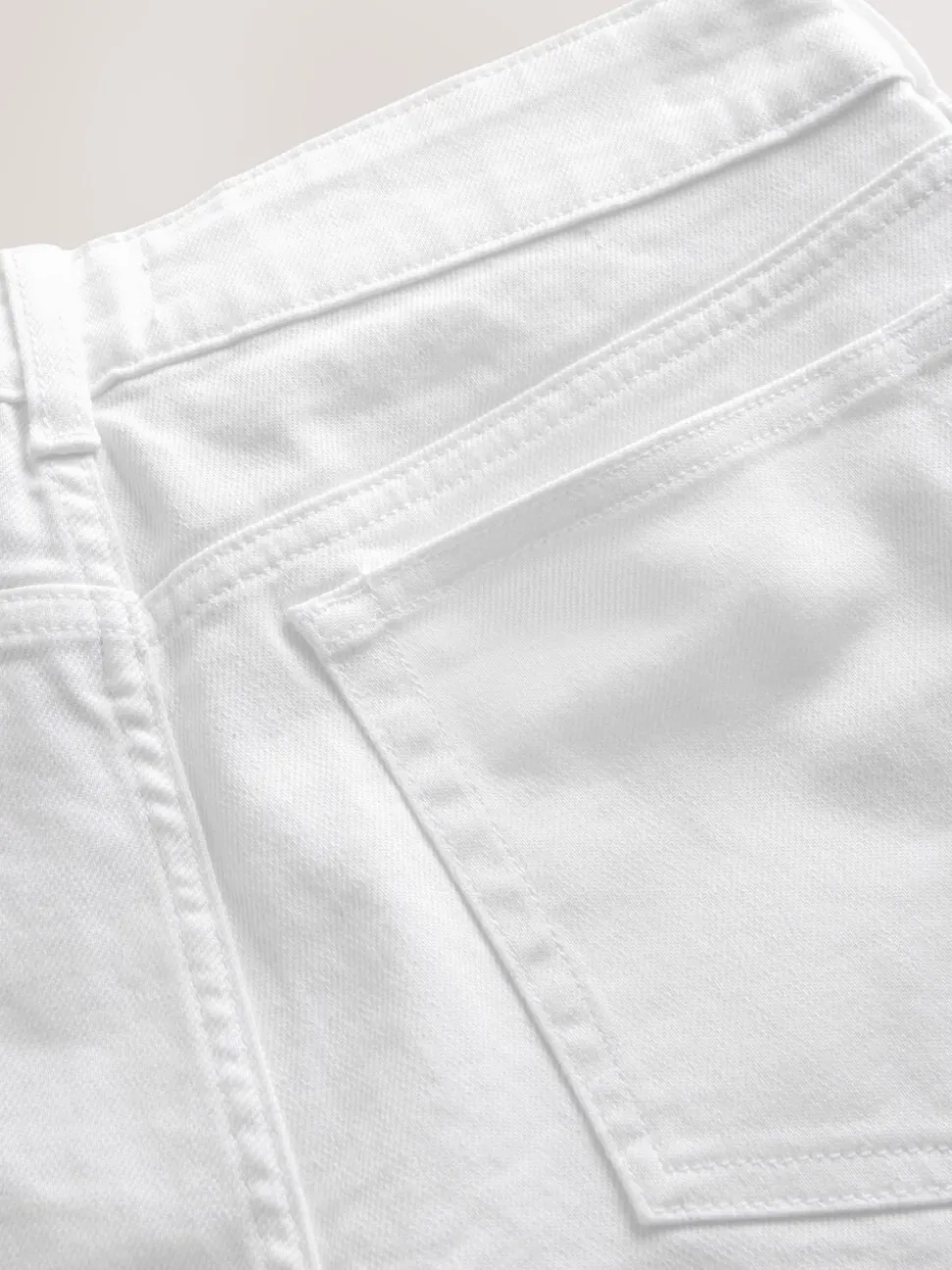 Ecru - Wide Leg Barrel Denim Jeans