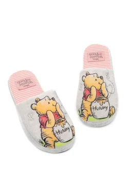 Ecru met Winnie de Pooh - Vanilla Underground winterse pantoffelmuiltjes voor dames