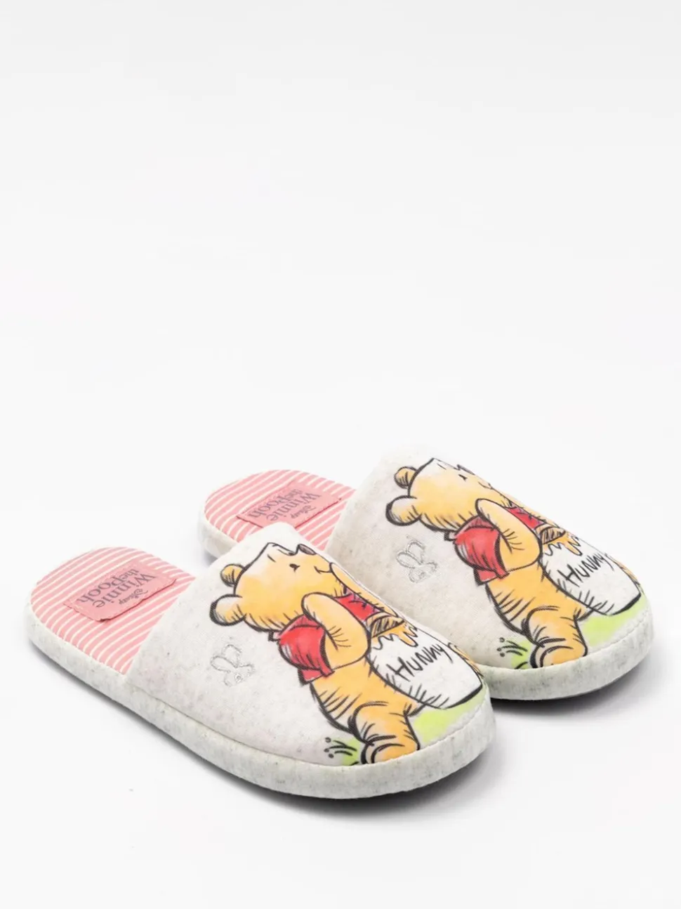 Ecru met Winnie de Pooh - Vanilla Underground winterse pantoffelmuiltjes voor dames