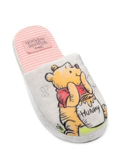 Ecru met Winnie de Pooh - Vanilla Underground winterse pantoffelmuiltjes voor dames