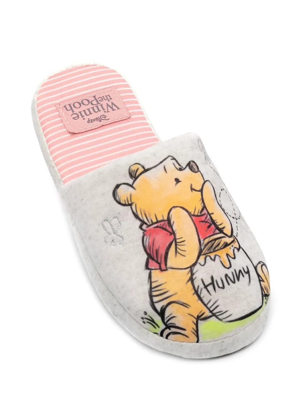 Ecru met Winnie de Pooh - Vanilla Underground winterse pantoffelmuiltjes voor dames