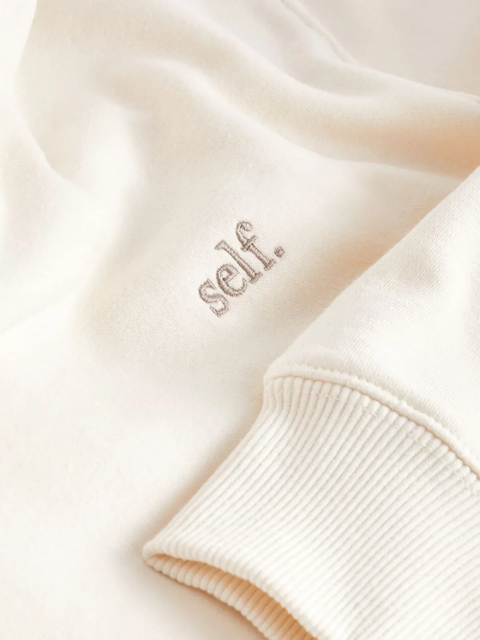 Ecru wit - Self. hoody