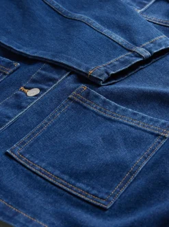 Ecru/middenblauw - The Set 2 Pack Denim Shackets van denim