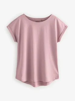Ecru/Taupe/Bruin/Blauw/Geel - Set van 5 T-shirts met kapmouwtjes