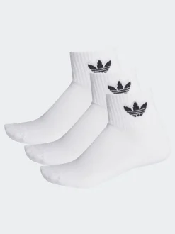 Ecruwit - adidas Originals set van 3 halfhoge sokken