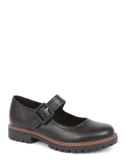 Effen zwart - Pavers Mary Jane Buckle Shoes with Chunky Sole