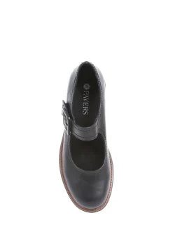 Effen zwart - Pavers Mary Jane Buckle Shoes with Chunky Sole