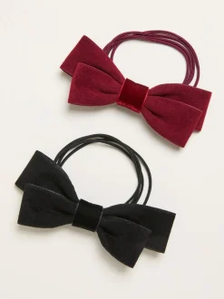 FatFace 2 Pack Bow Hair Ties