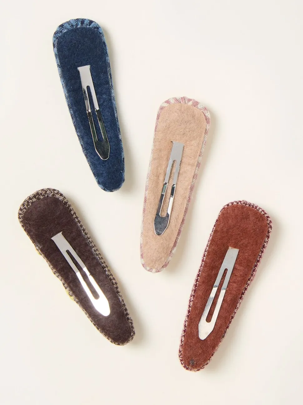 FatFace 4 Pack Embroidered Hair Slides