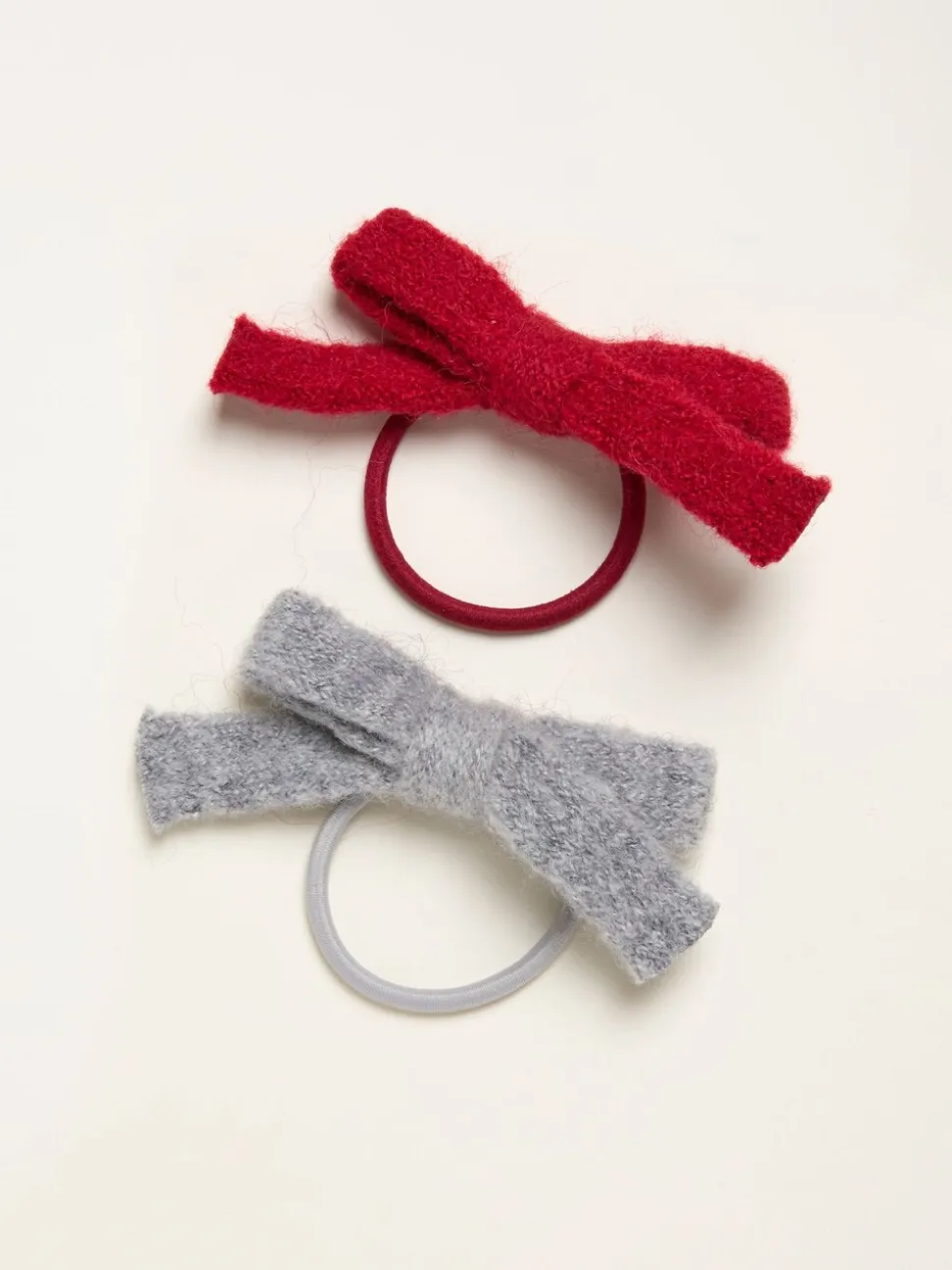 FatFace 2 Pack Knitted Bow Hair Ties