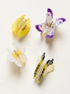 FatFace 4 Pack Meadow Mini Clips