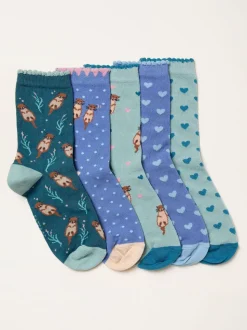 FatFace 5 Pairs of Otter Socks