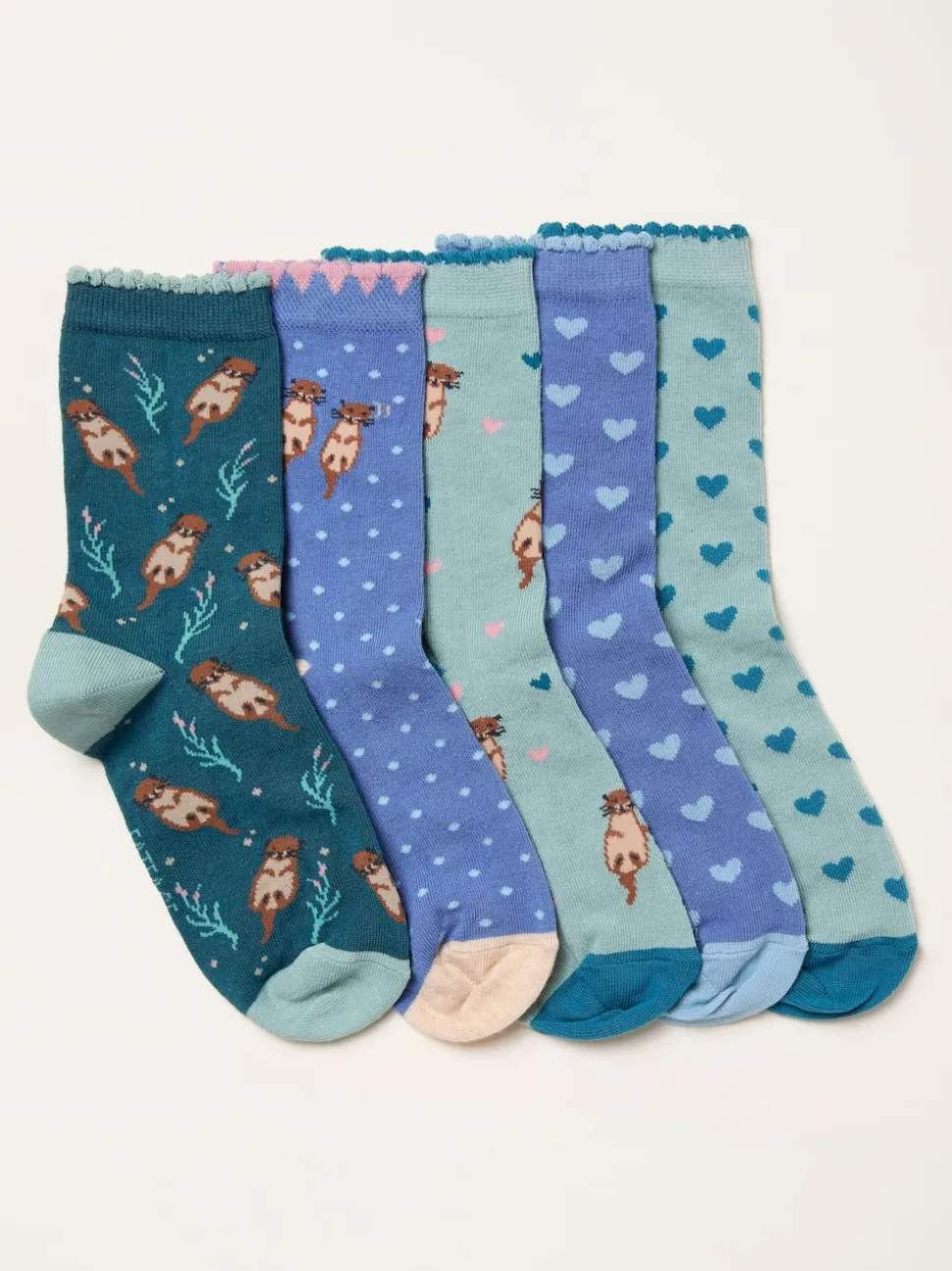 FatFace 5 Pairs of Otter Socks