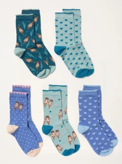 FatFace 5 Pairs of Otter Socks