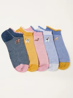 FatFace 5 Pairs of Trainer Socks