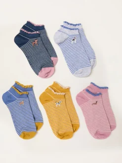 FatFace 5 Pairs of Trainer Socks