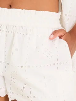 FatFace Beachwear short met schelpen cutwork