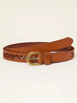 FatFace Cut Out Detail Leather Belt