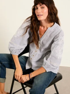FatFace Embroidered Blouse