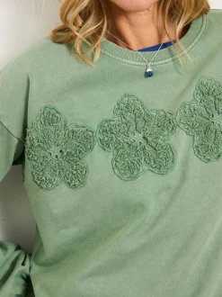 FatFace Floral Placement Crew Sweat