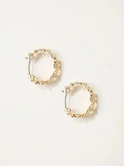 FatFace Flower Hoop Earrings