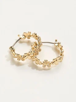 FatFace Flower Hoop Earrings