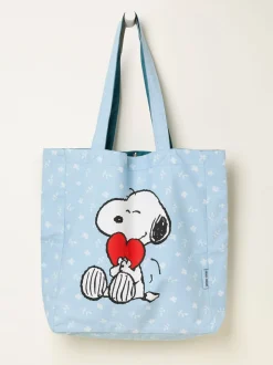 FatFace Heart Snoopy Reversible Tote Bag