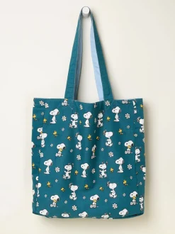 FatFace Heart Snoopy Reversible Tote Bag