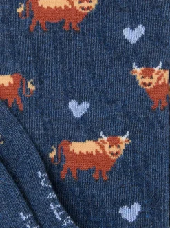 FatFace Highland Cow Socks