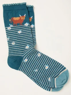 FatFace Highland Cow Socks