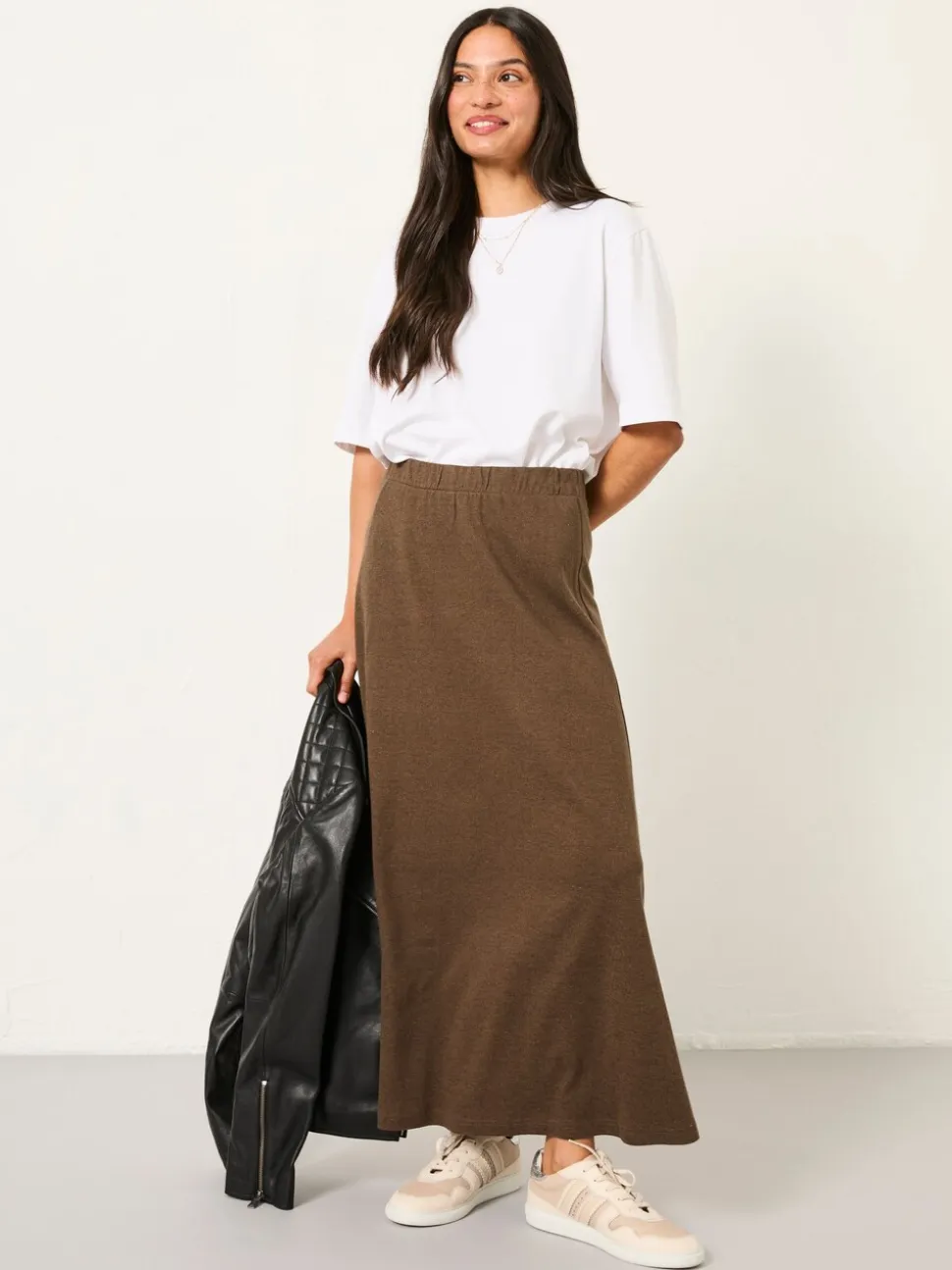 FatFace Jersey Midi-Rok
