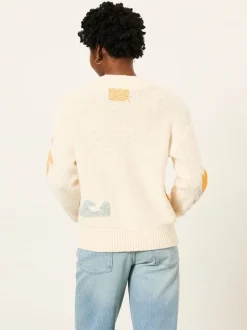 FatFace Knitted Surf Pattern Jumper