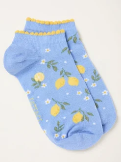 FatFace Lemon Trainer Socks