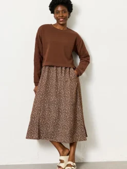 FatFace Noa 2in1 Midi Dress