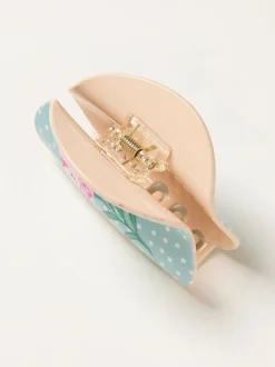 FatFace Polka Dot Flower Claw Clip