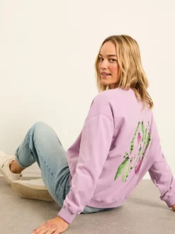 FatFace Sweet Pea Graphic Crew Sweat