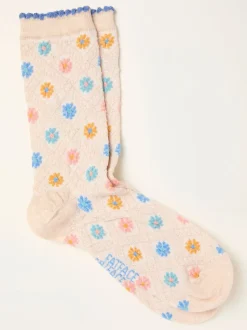 FatFace Textured Floral Socks