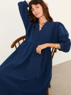 FatFace Textured Midi Dress