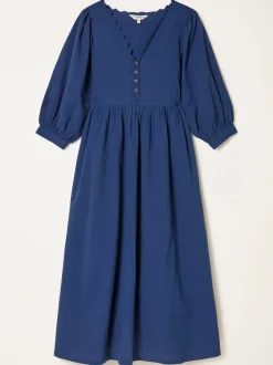 FatFace Textured Midi Dress