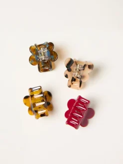 FatFace verpakking van 4 mini-klauwclips